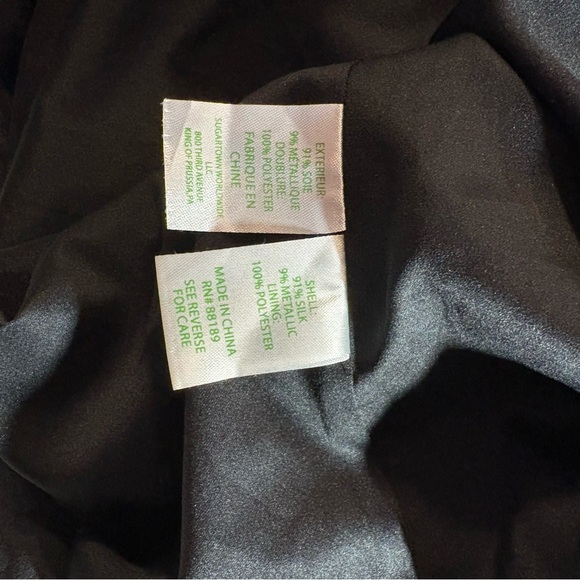 Lilly Pulitzer Women’s Size 0 (XS) Black Metallic Silk Blend Dress - Picture 4 of 5